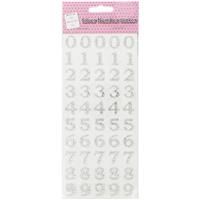 NEW Rhinestone Number Stickers. Craft, wedding, celebration. Self adhesive. 