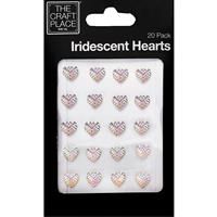 Iridescent Mini Hearts - 20 Pack