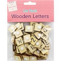 Wooden Letter Tiles - Pack of 114, Art & Craft, Brand New