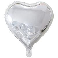 18 Inch Silver Heart Helium Balloon, Home Living, Brand New