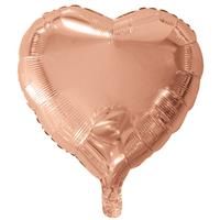 18 Inch Rose Gold Heart Helium Balloon, Home Living, Brand New