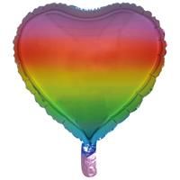 18 Inch Rainbow Heart Helium Balloon, Home Living, Brand New