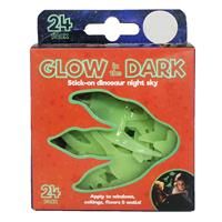 Dinosaur Glow in the Dark Stickers: Pack of 24, Art & Craft, Brand New