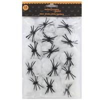 Halloween Spider Web Decoration - Pack Of 15 - Make & Create Junior - Halloween Decorations - Party Supplies