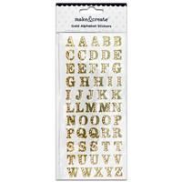 Gold Alphabet Stickers