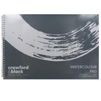 Crawford & Black Watercolour Pad - 18 Sheets - Sketch Books - Art Supplies