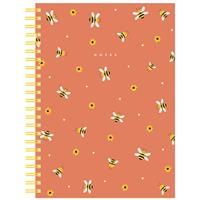 A4 Wiro Orange Bees Notebook