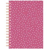 A5 Wiro Pink Spot Notebook