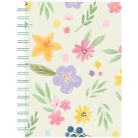 A5 Wiro Pastel Floral Notebook