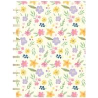 A6 Wiro Pastel Floral Notebook