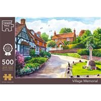 Village Memorial 500 Piece Jigsaw Puzzle - Corner Piece - Jigsaw Puzzles - Toys & Games