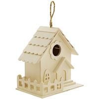 Wooden Fenced Birdhouse