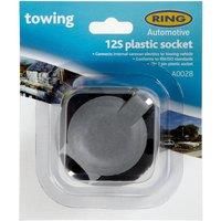 Ring 12S 7 Pin Plastic Socket (A0028), Black