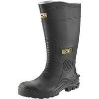 JCB HYDROMASTER Safety Wellington Work Boots Black Navy (Sizes 7-12) Wellies