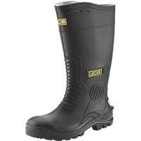 JCB HYDROMASTER Safety Wellington Work Boots Black (Sizes 7-12) Men's Wellies
