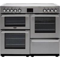 Belling Cookcentre 100E Professional 100cm Electric Ceramic Range Cooker Stainless steel