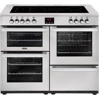 Belling Cookcentre 110E Professional 110cm Electric Ceramic Range Cooker  Stainless Steel