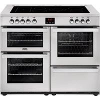 Belling Cookcentre 110E Professional 110cm Electric Ceramic Range Cooker  Stainless Steel