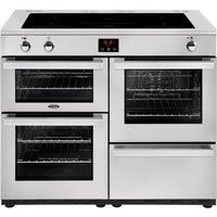 Belling Cookcentre 110Ei Professional 110cm Electric Range Cooker with Induction Hob  Stainless steel