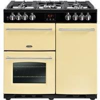 Belling Farmhouse 444444123 Cream 90cm Dual Fuel Range Cooker