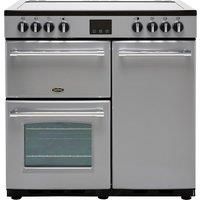 Belling Farmhouse90E Free Standing Range Cooker in Silver