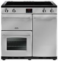 Belling Farmhouse 90Ei 90cm Electric Range Cooker With Induction Hob Silver