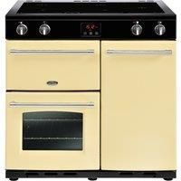 Belling Farmhouse90Ei Free Standing Range Cooker in Cream