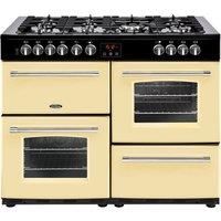 Belling Farmhouse FH110DFTCR 110cm Dual Fuel Range Cooker-Cream