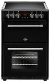 Belling Farmhouse 60E Black Ceramic Electric Cooker with Double Oven