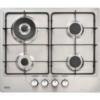Belling GHU602GC 60cm Front Control Four Burner Gas Hob - Stainless Steel