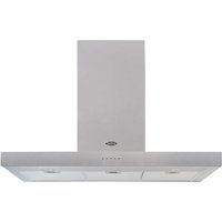 Belling Cookcentre 90 Chim 90cm Flat Chimney Cooker Hood  Stainless Steel