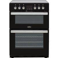 Belling Cookcentre 60E Black Ceramic Electric Cooker with Double Oven