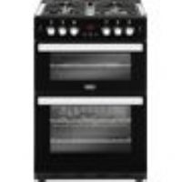 Belling Cookcentre 60G Black Gas Cooker with Double Oven