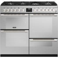 Stoves Sterling Deluxe ST DX STER D1000DF SS 100cm Dual Fuel Range Cooker - Stainless Steel - A Rated, Stainless Steel