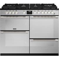 Stoves Sterling Deluxe ST DX STER D1100DF GTG SS Dual Fuel Range Cooker - Stainless Steel - A Rated, Stainless Steel