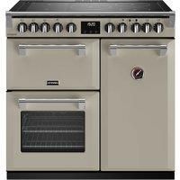 Stoves Richmond Deluxe ST DX RICH D900Ei RTY PMU Electric Range Cooker with Induction Hob - Porcini Mushroom - A/A Rated, Brown