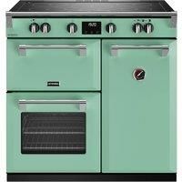 Stoves Richmond Deluxe ST DX RICH D900Ei TCH MMI Electric Range Cooker with Induction Hob - Mojito Mint - A/A Rated, Green
