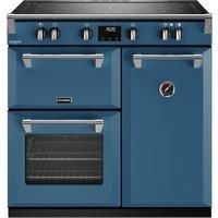Stoves Richmond Deluxe ST DX RICH D900Ei TCH TBL Electric Range Cooker with Induction Hob - Thunder Blue - A/A Rated, Blue