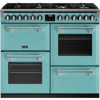 Stoves Richmond Deluxe ST DX RICH D1000DF CBL Dual Fuel Range Cooker - Country Blue - A Rated