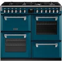 Stoves Richmond Deluxe ST DX RICH D1000DF KTE Dual Fuel Range Cooker - Kingfisher Teal - A Rated, Green