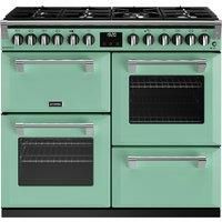 Stoves Richmond Deluxe ST DX RICH D1000DF MMI Dual Fuel Range Cooker - Mojito Mint - A Rated, Green
