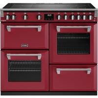 Stoves Richmond Deluxe ST DX RICH D1000Ei RTY CRE Electric Range Cooker with Induction Hob - Chilli Red - A Rated, Red