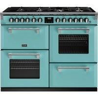 Stoves Richmond Deluxe ST DX RICH D1100DF CBL Dual Fuel Range Cooker - Country Blue - A Rated, Blue