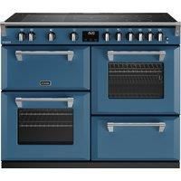 Stoves Richmond Deluxe ST DX RICH D1100Ei RTY TBL Electric Range Cooker with Induction Hob - Thunder Blue - A Rated, Blue