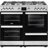 Belling CookcentreX100G 100cm Gas Range Cooker - Stainless Steel - A/A Rated, Stainless Steel