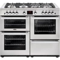 Belling CookcentreX110GProf 110cm Gas Range Cooker 7 Burners A/A
