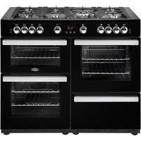 Belling 444411731 10cm Cookcentre X110G Double Oven Gas Cooker Black