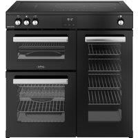 Belling 444411795 90cm Wide Cookcentre Induction Range Cooker in Black