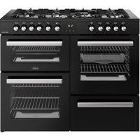 Belling 444411805 110cm Wide Cookcentre Dual Fuel Range Cooker in Blac