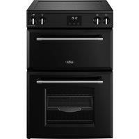 Belling 444411815 60cm Wide Farmhouse Double Oven Cooker in Black Indu